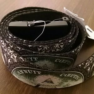 Rue21 'Annuit Coeptis' Green/Black Belt NWT